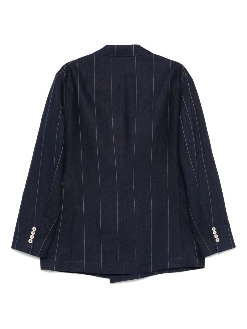 Brunello Cucinelli pinstriped suit outlook