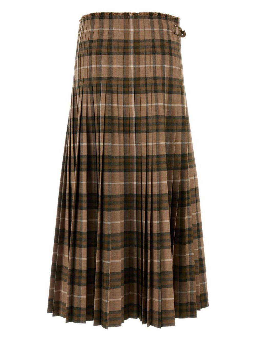 checked maxi skirt - 2