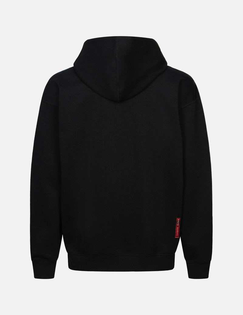 DEER AND TREASURE-PATTERN SEAGULL PRINT LOOSE FIT HOODIE 2