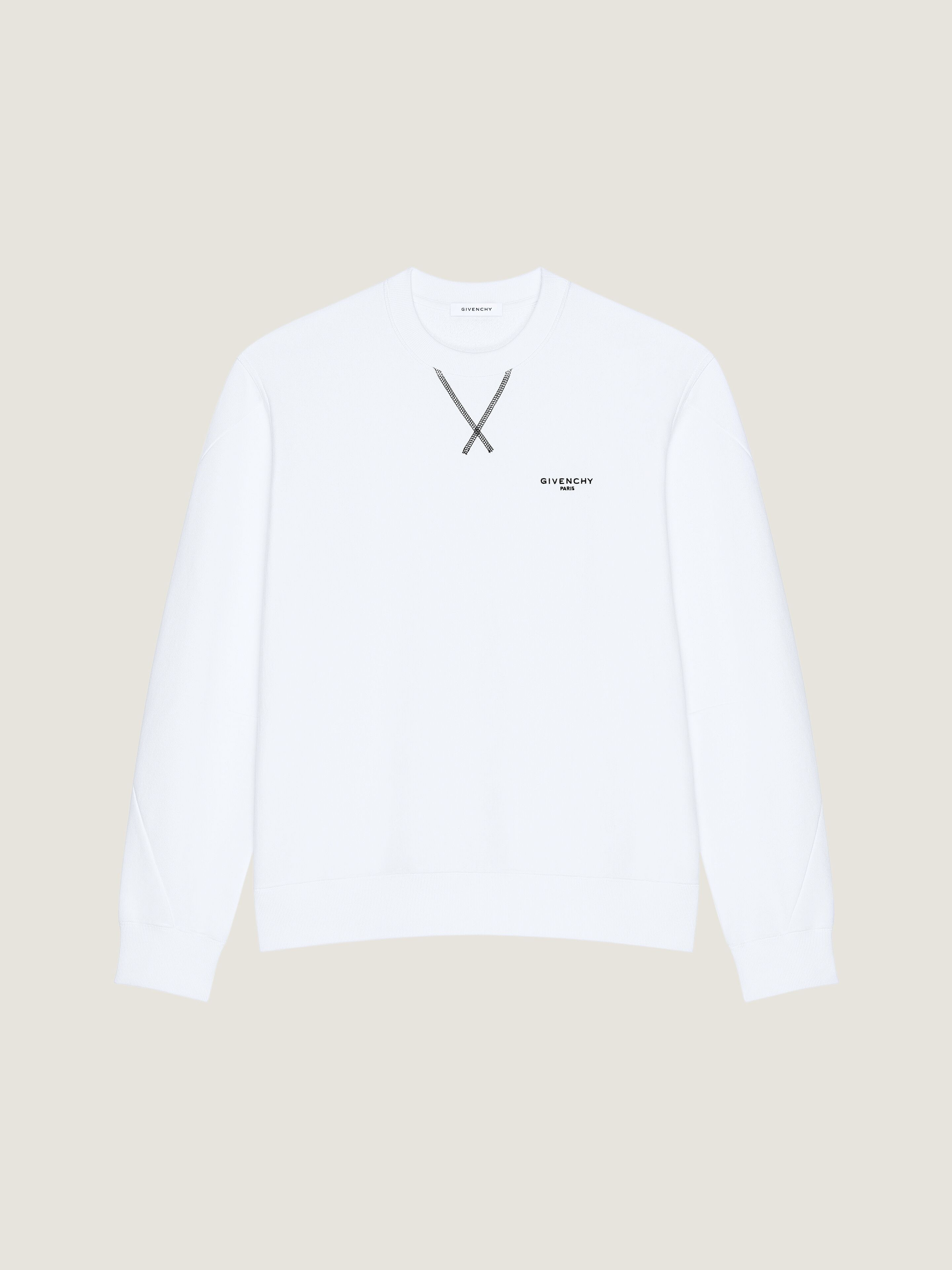 COUTURE SEAM SWEATSHIRT IN FLEECE WITH GIVENCHY PARIS - 1