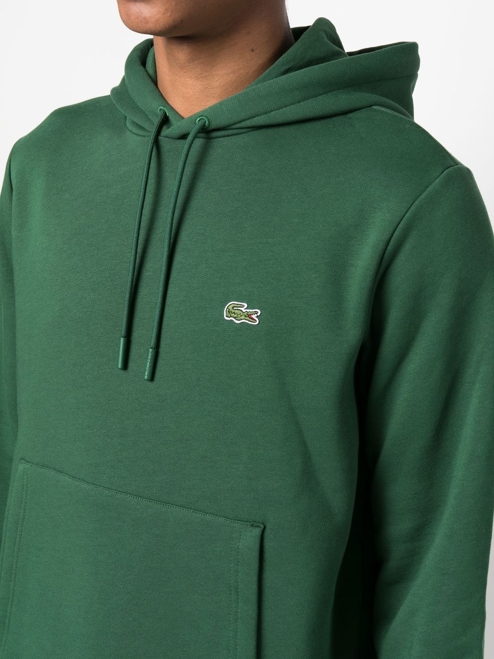 logo-patch drawstring hoodie - 5