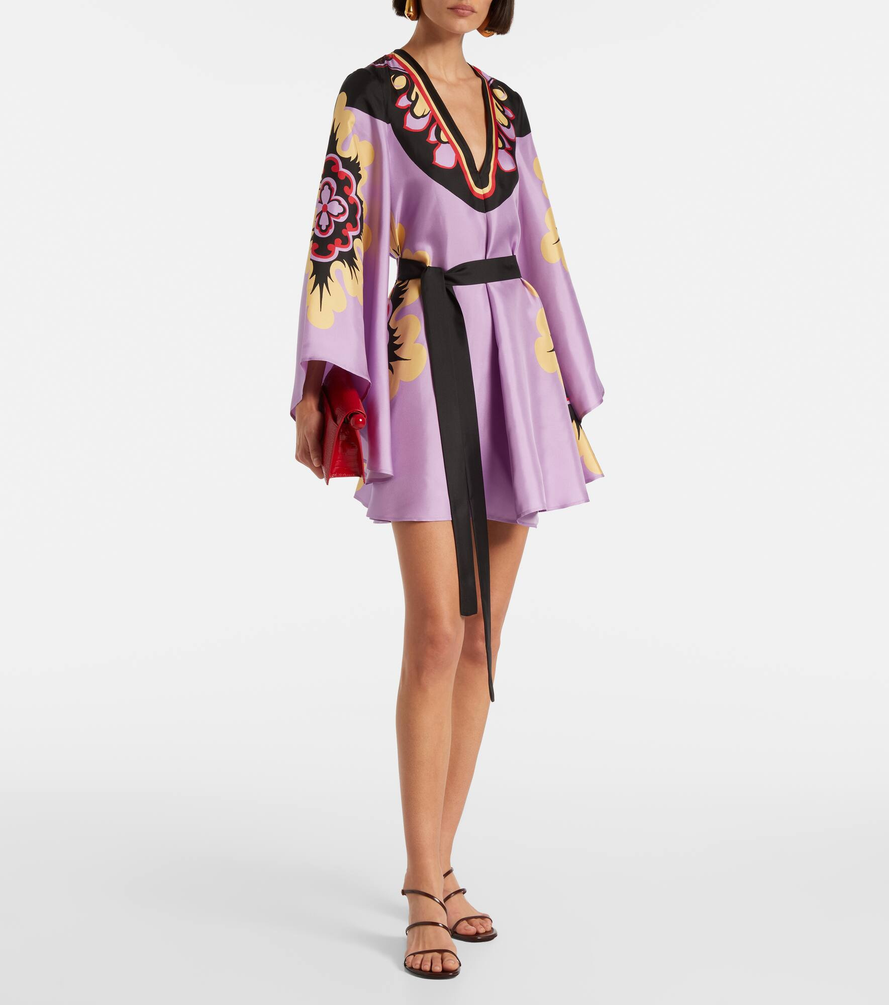 Magnifico Placée silk twill minidress - 2