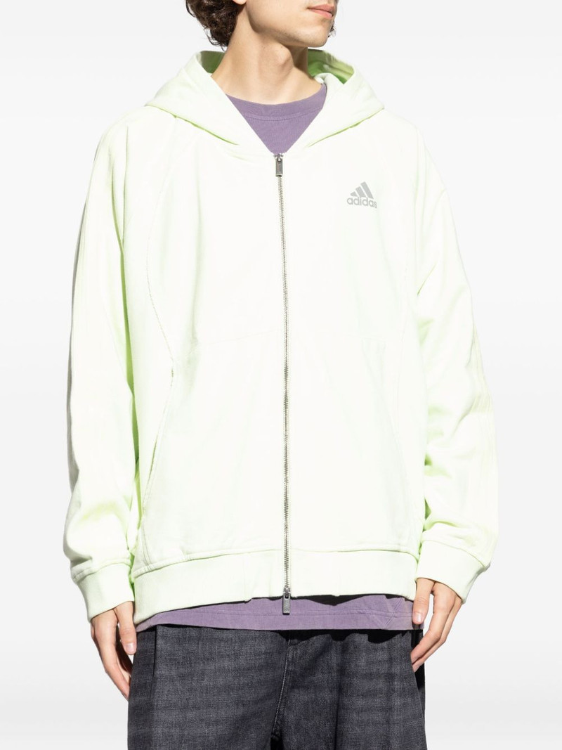 essencial 3-stripes fleece hoodie 3