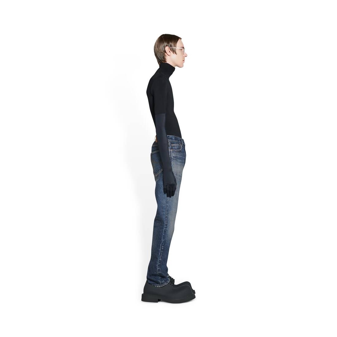 Men's Standard Jeans in Navy Blue - 3