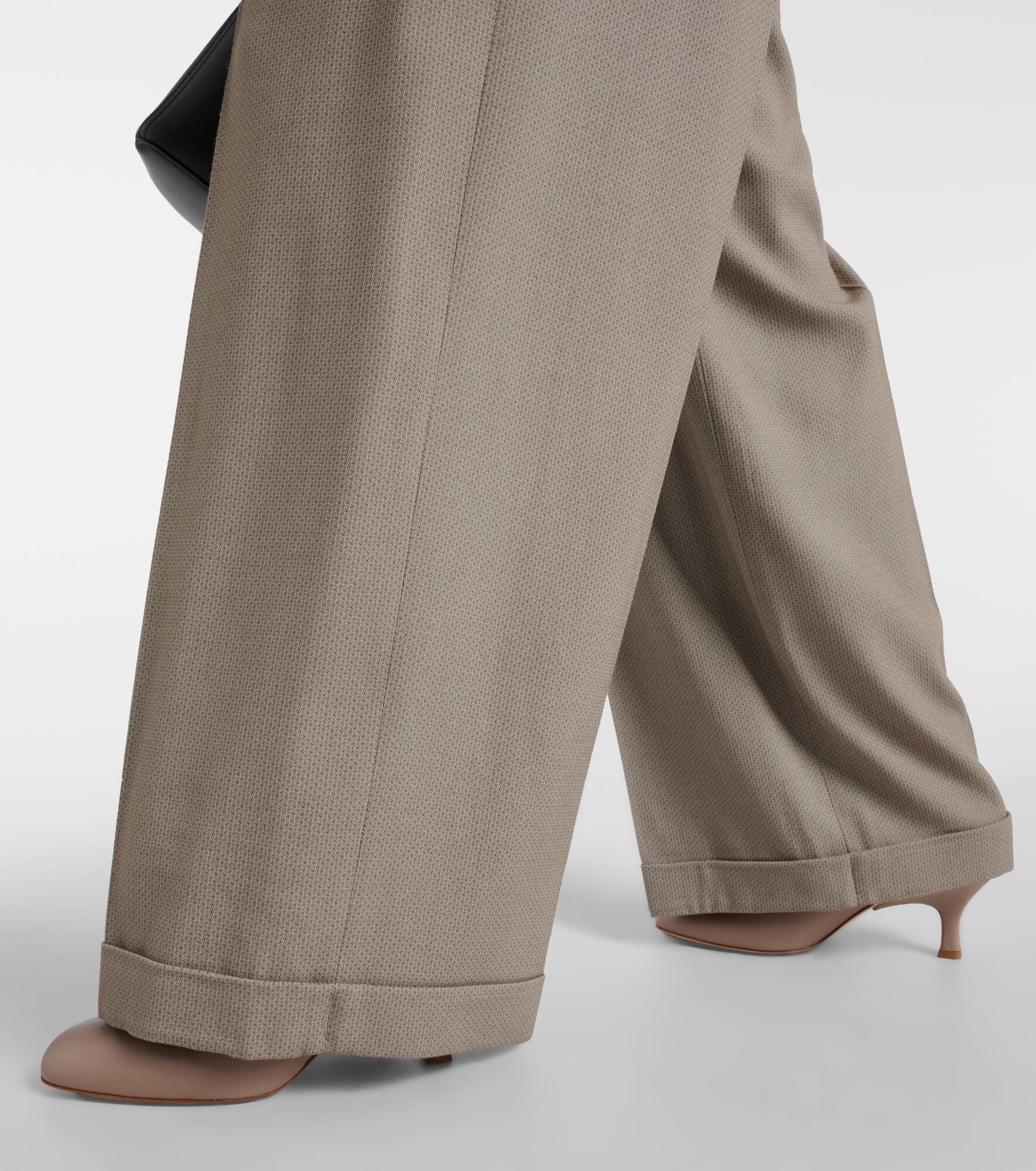 Mid-rise wide-leg pants - 5