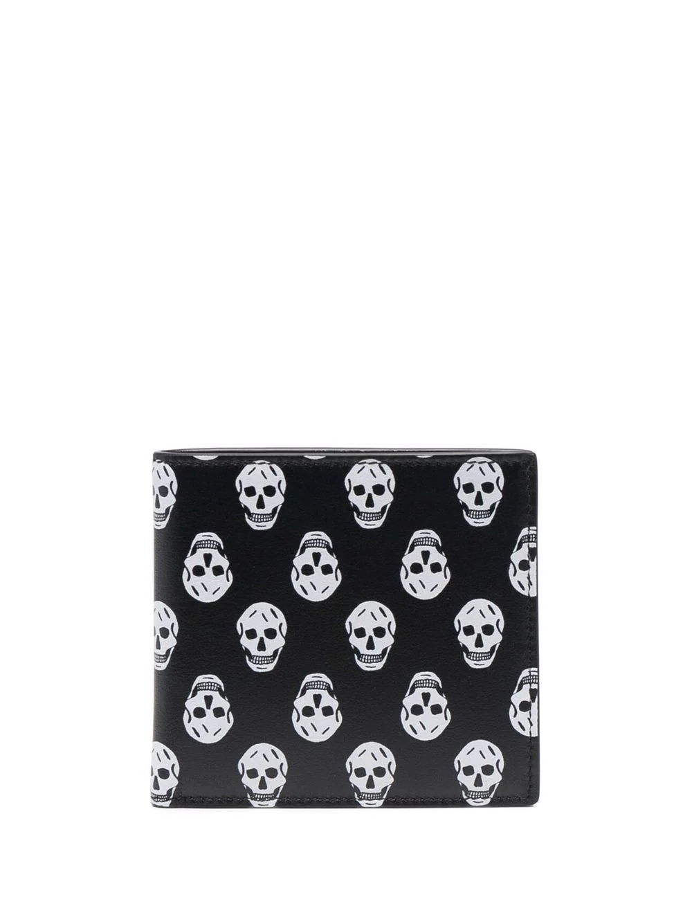 skull-pattern print wallet - 1