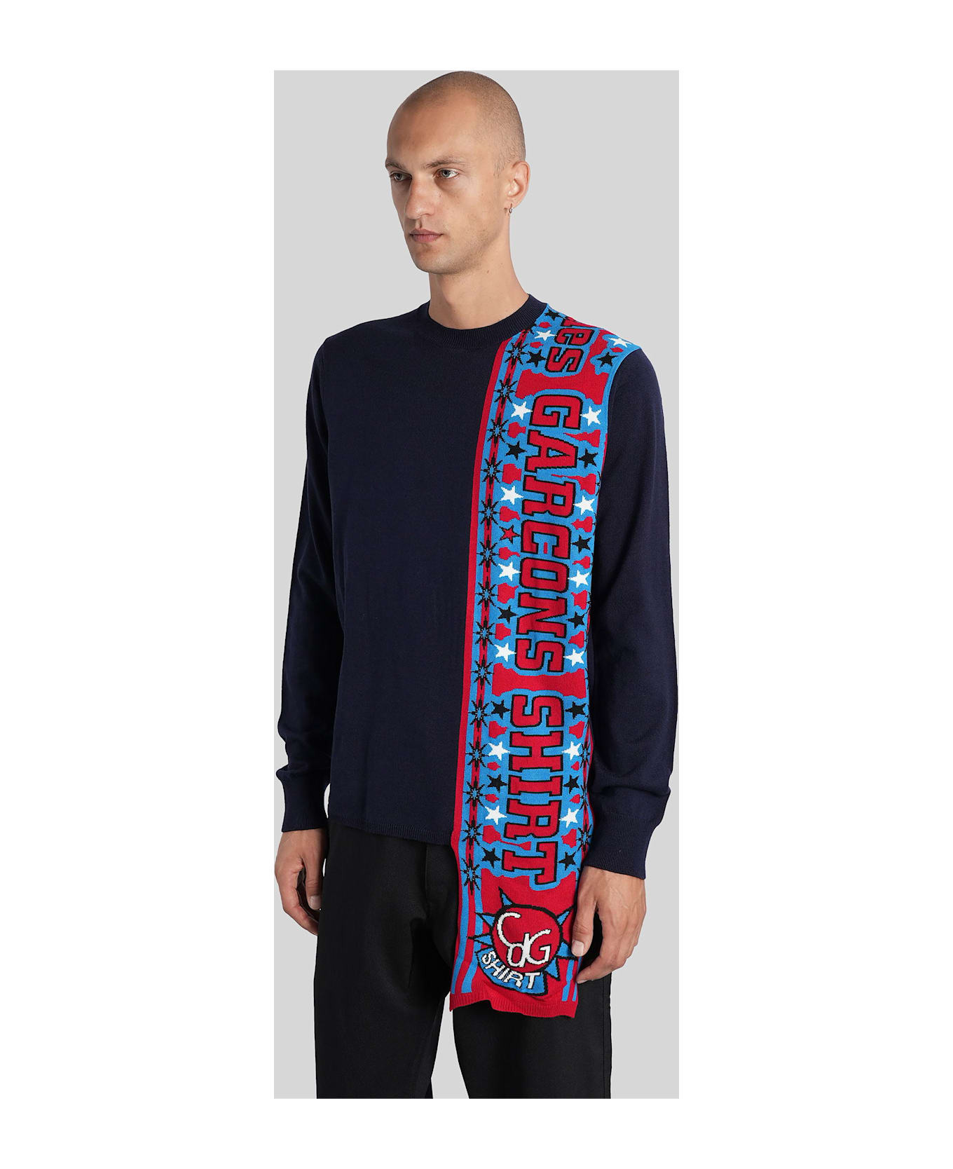 Knitwear In Blue Acrylic - 4