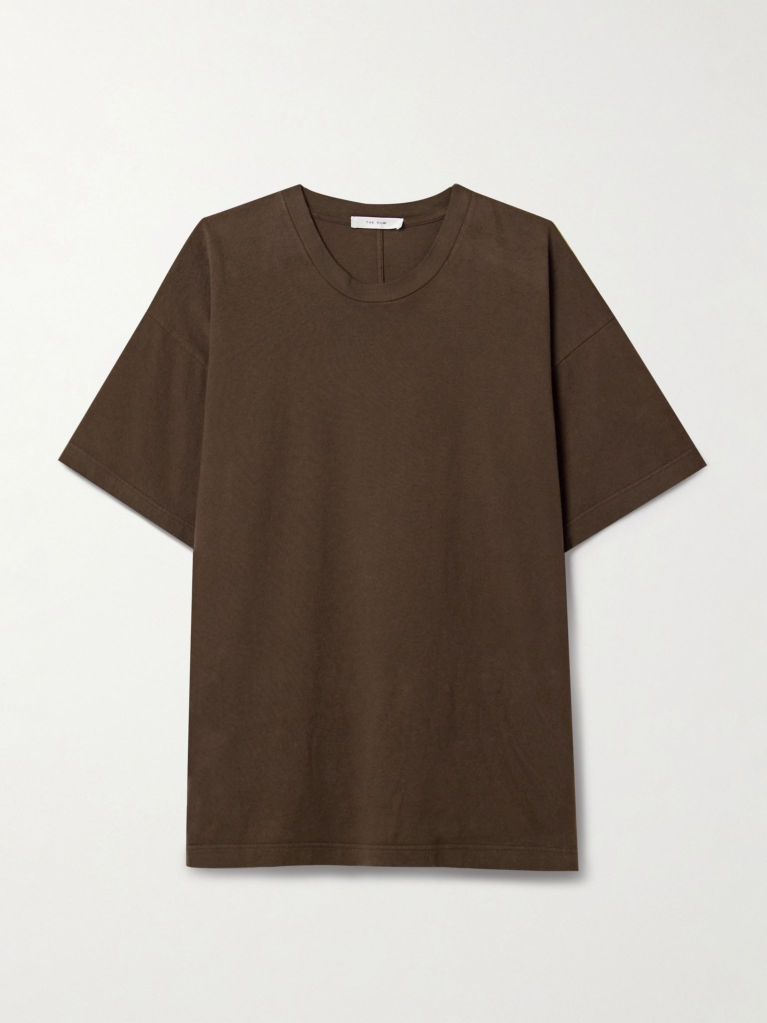 Lavinia cotton-jersey T-shirt Brown - 1