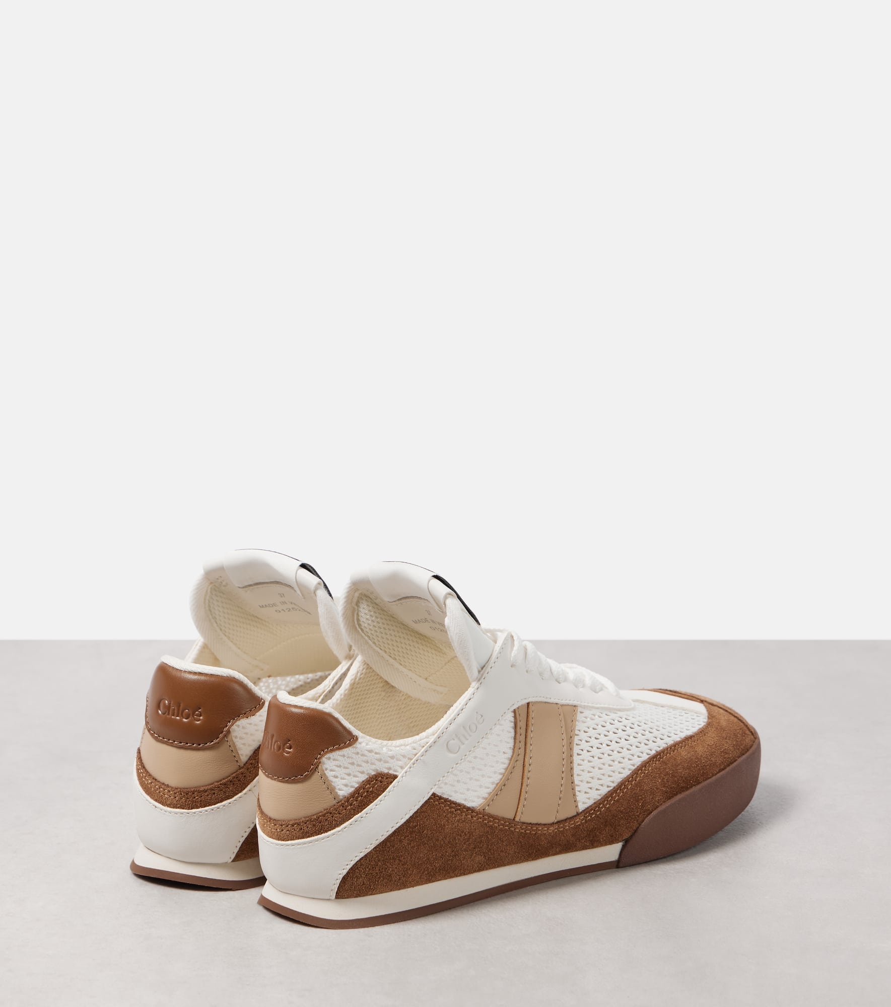 Kick suede-trimmed sneakers - 2