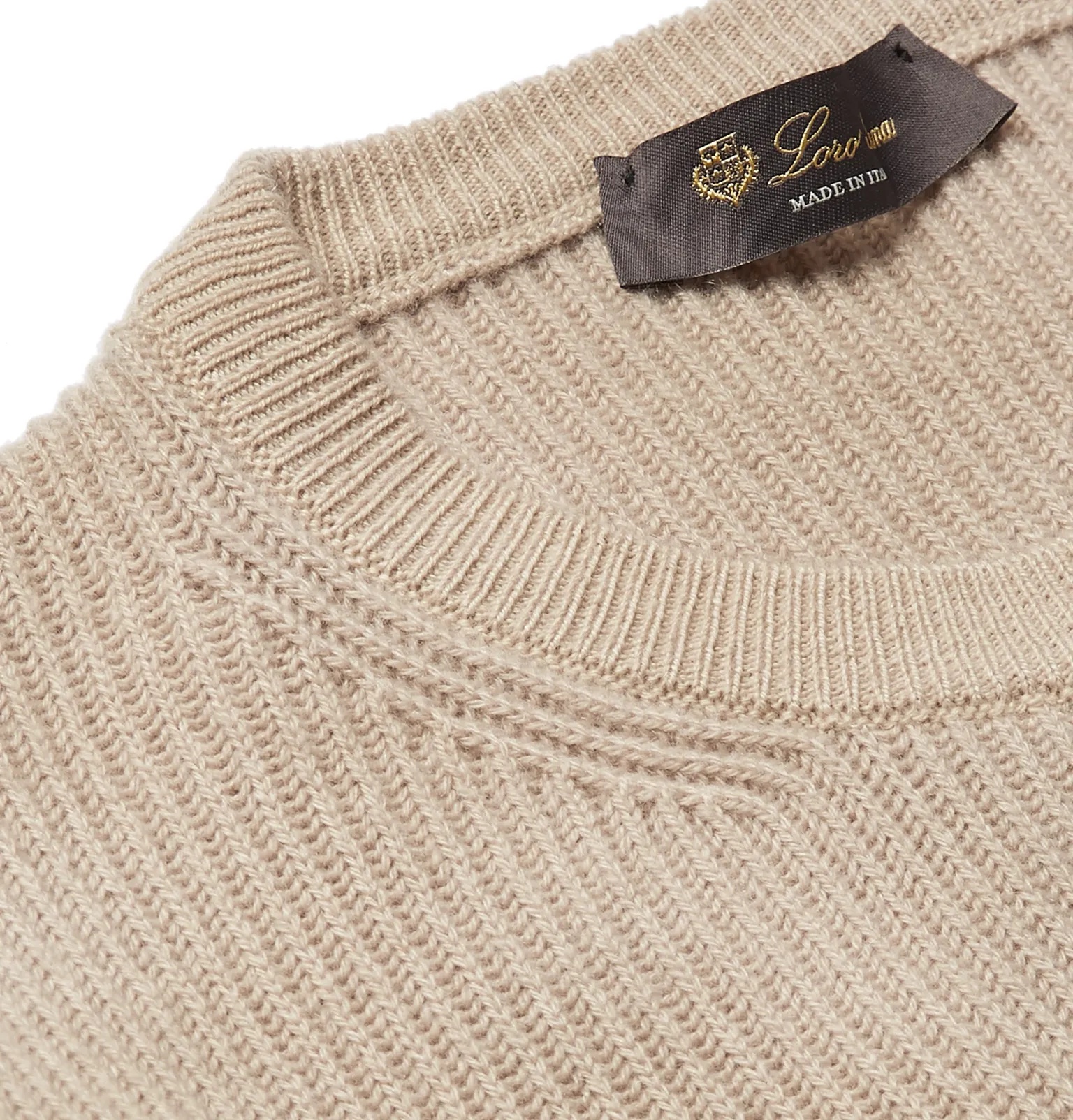 Ribbed Cashmere Sweater - 18