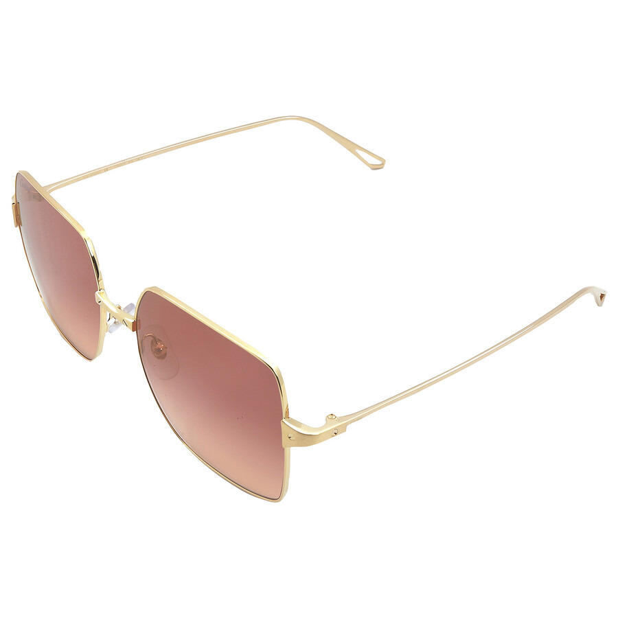 Cartier Red Gradient Flash Square Ladies Sunglasses CT0297S 003 57 - 5