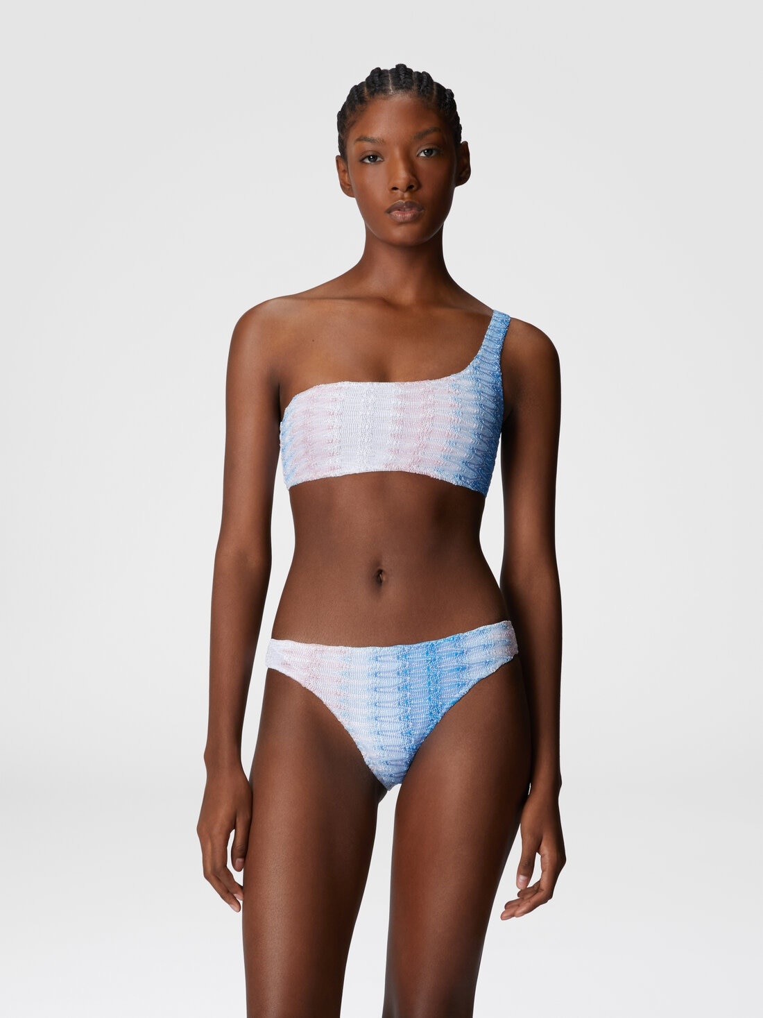 Dégradé lace one-shoulder bikini - 2