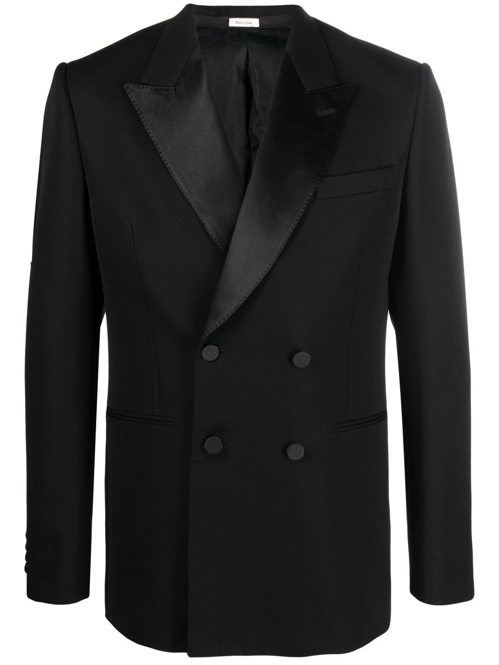 double-breasted wool dinner jacket - 1