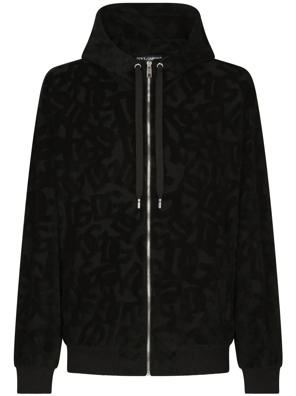 DG logo jacquard hoodie - 1