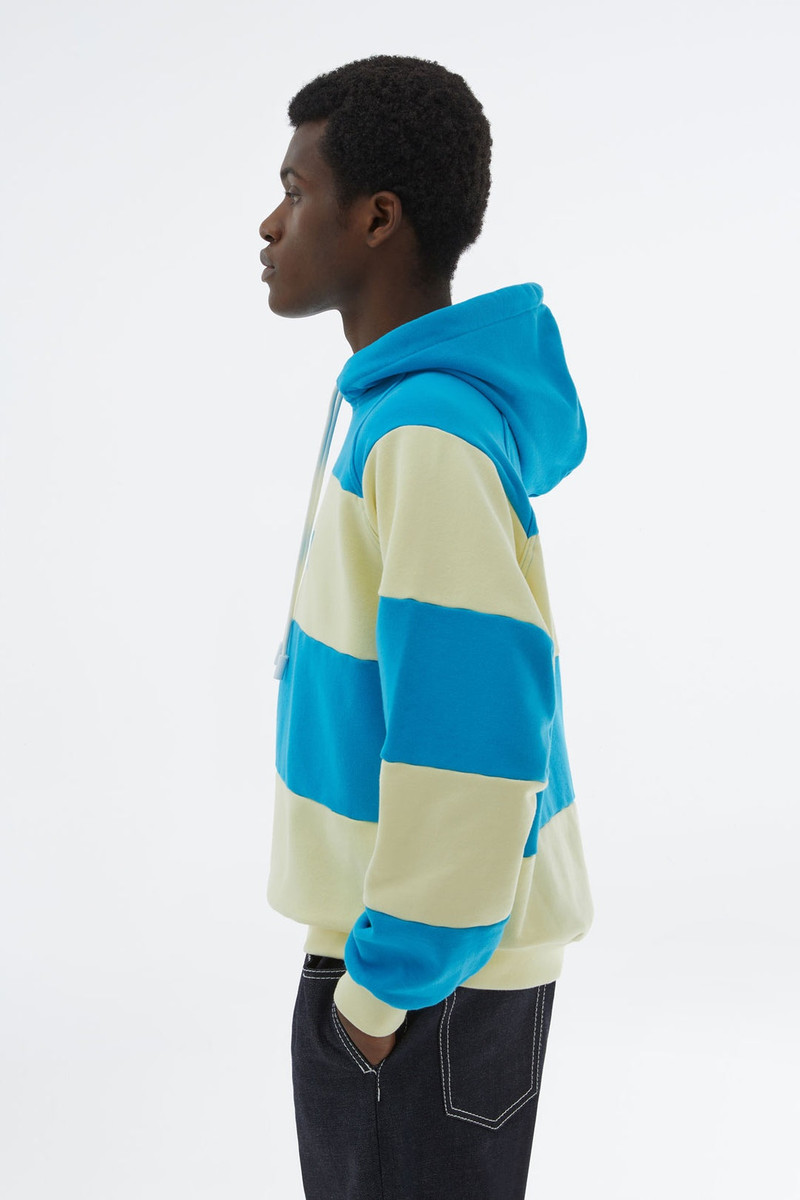 AZURE & LIGHT YELLOW HOODIE WITH LOGO 3