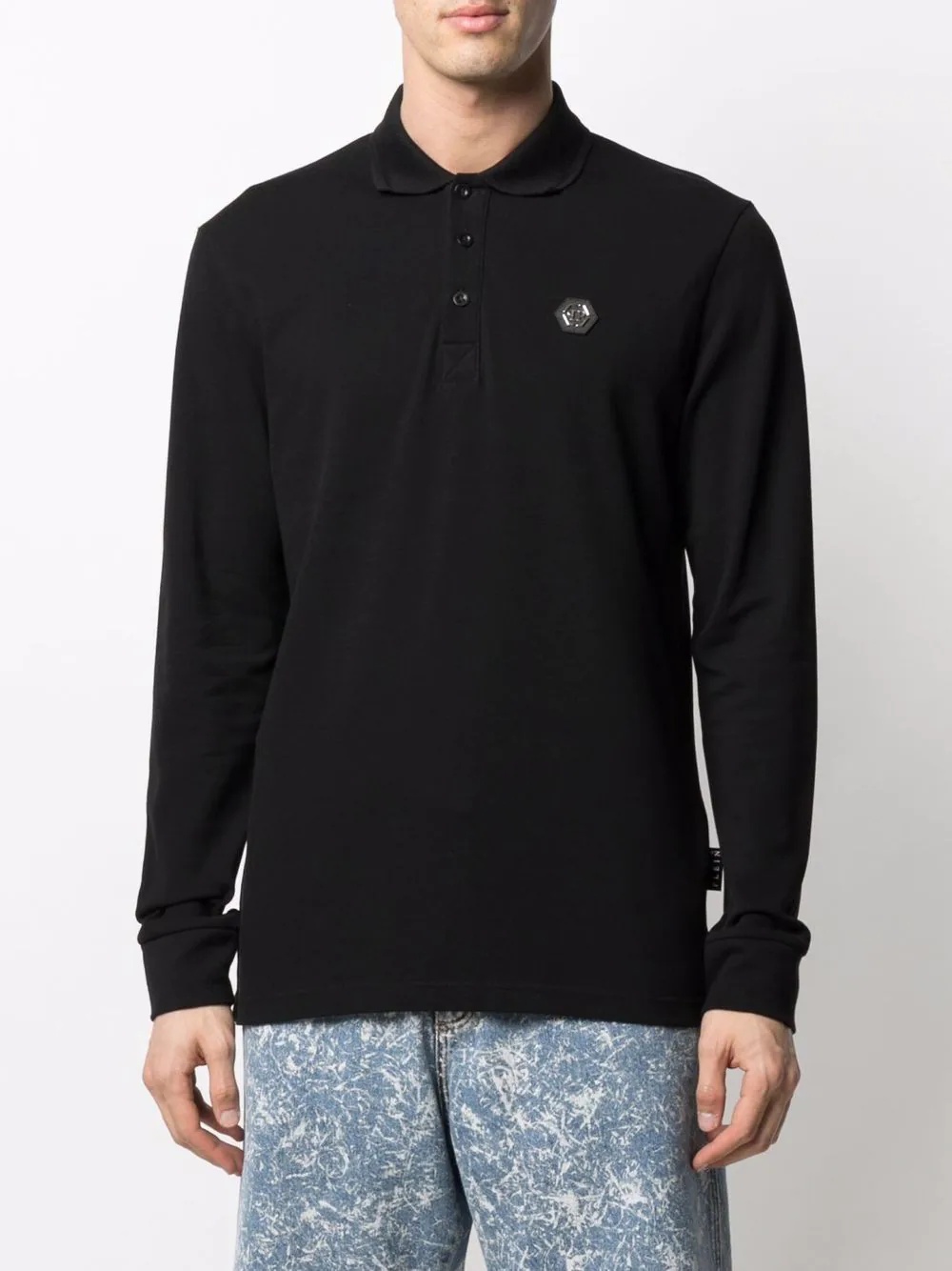 logo-print polo shirt - 3