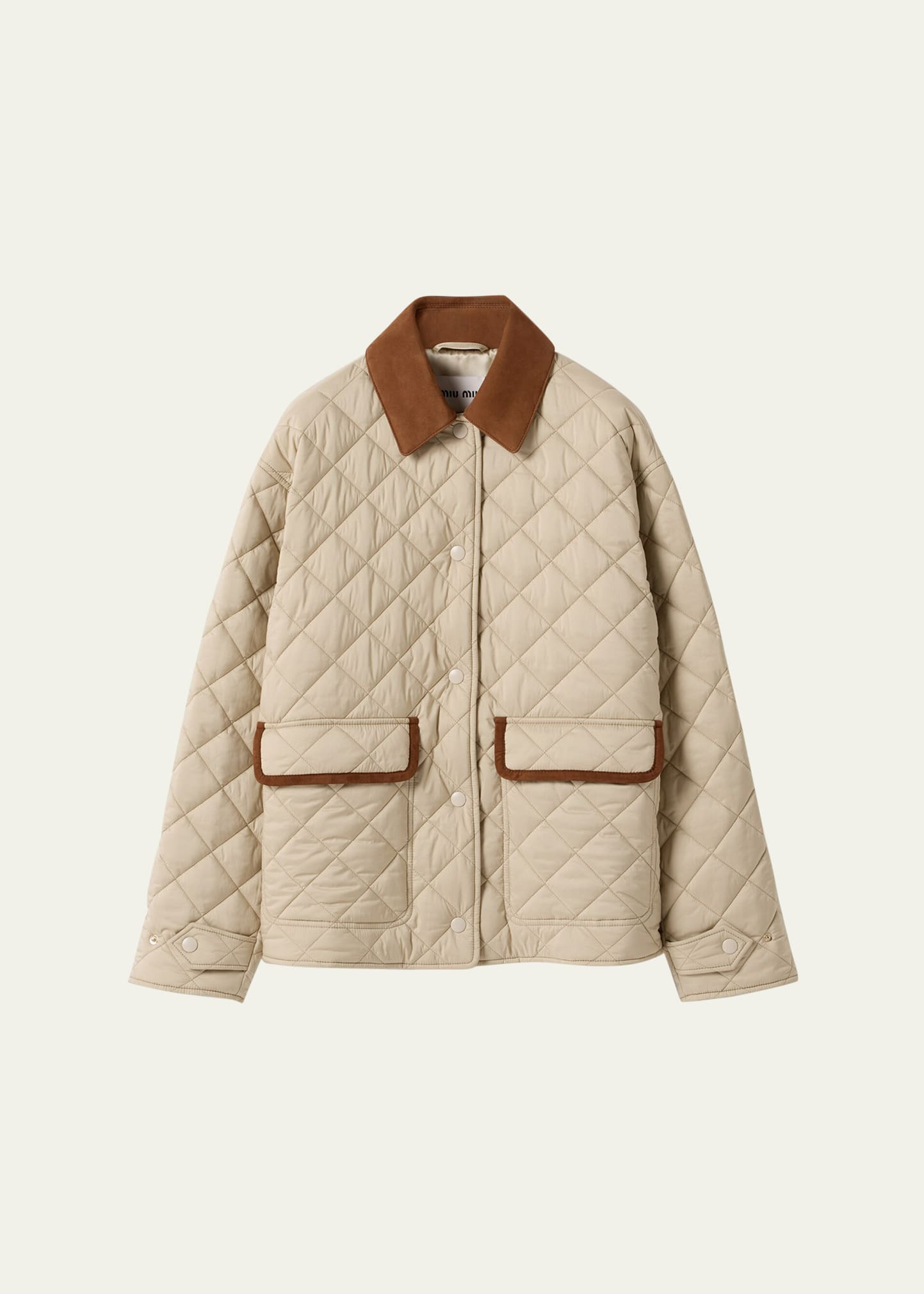 Suede-Trim Barn Jacket - 1