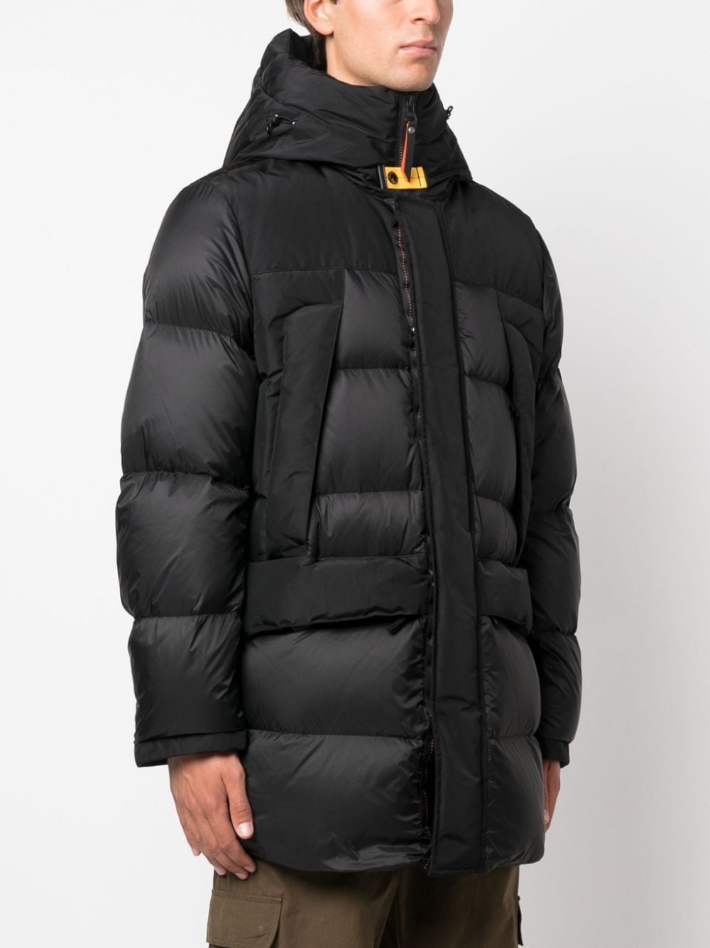 logo-patch padded jacket - 3
