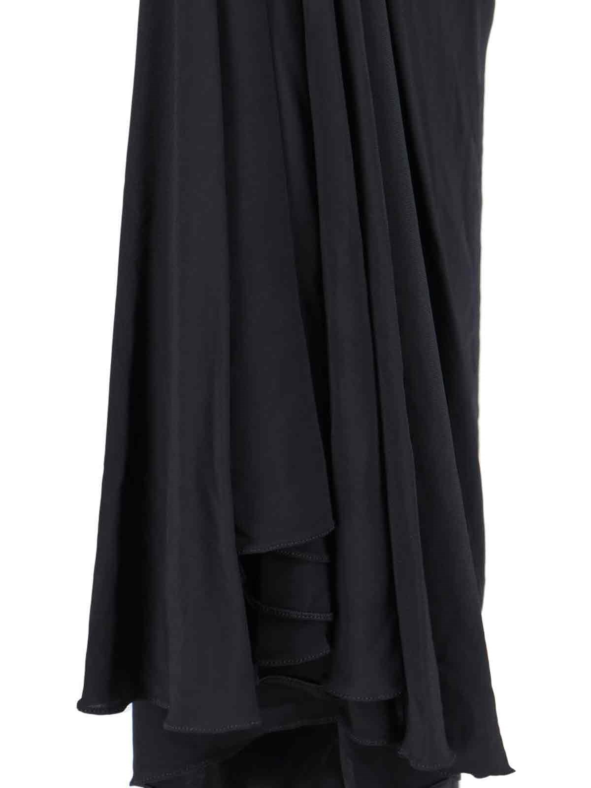 DRAPED MAXI VISCOSE SKIRT - 5