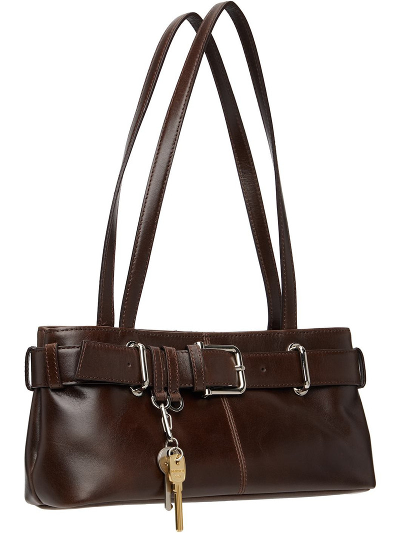 OSOI Brown Shoulder Brocle Mini Bag outlook