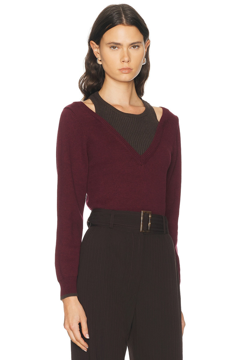 Color Block Layered Tank Sweater 2