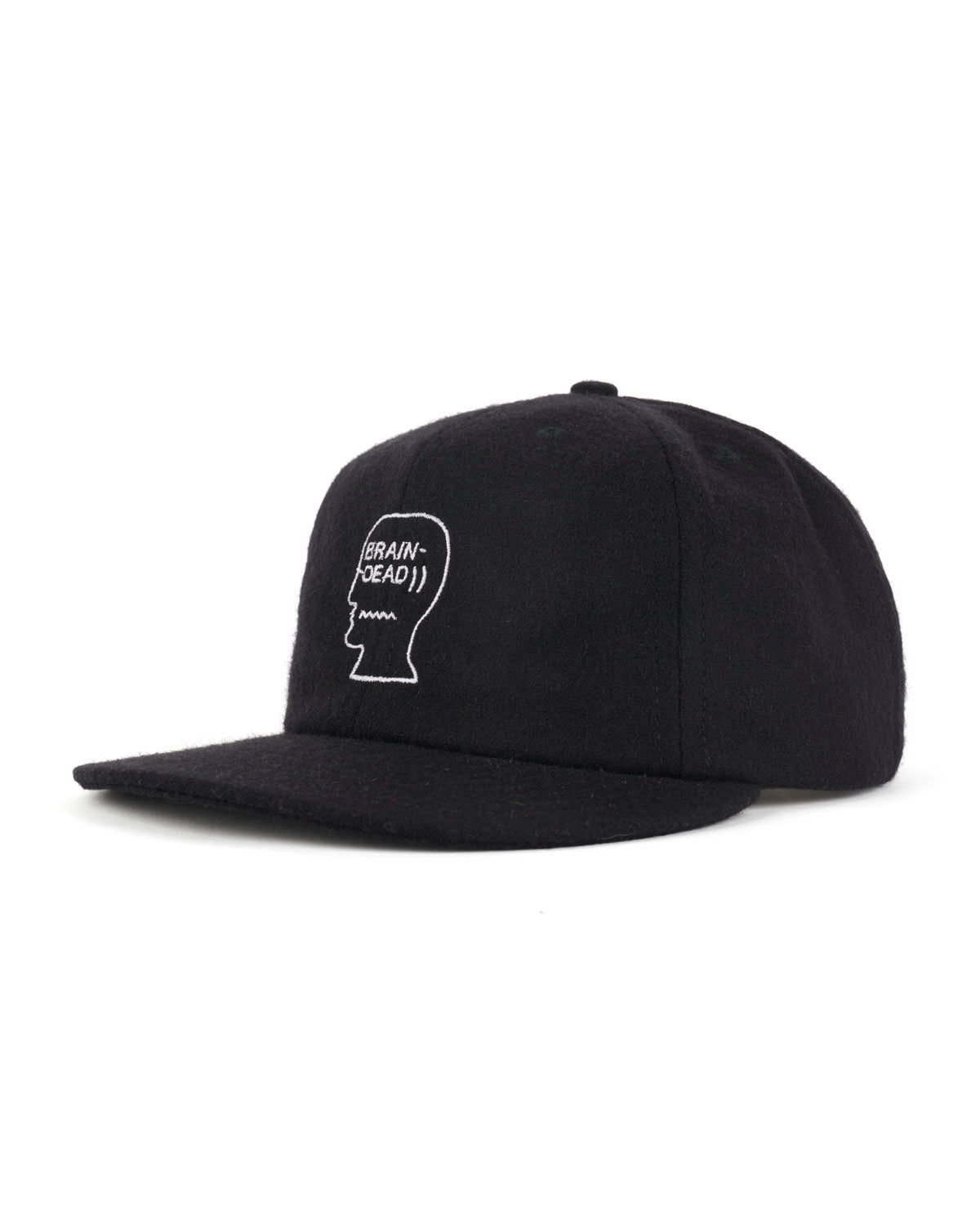 Flannel Classic Logohead 6 Panel Hat - Black - 3