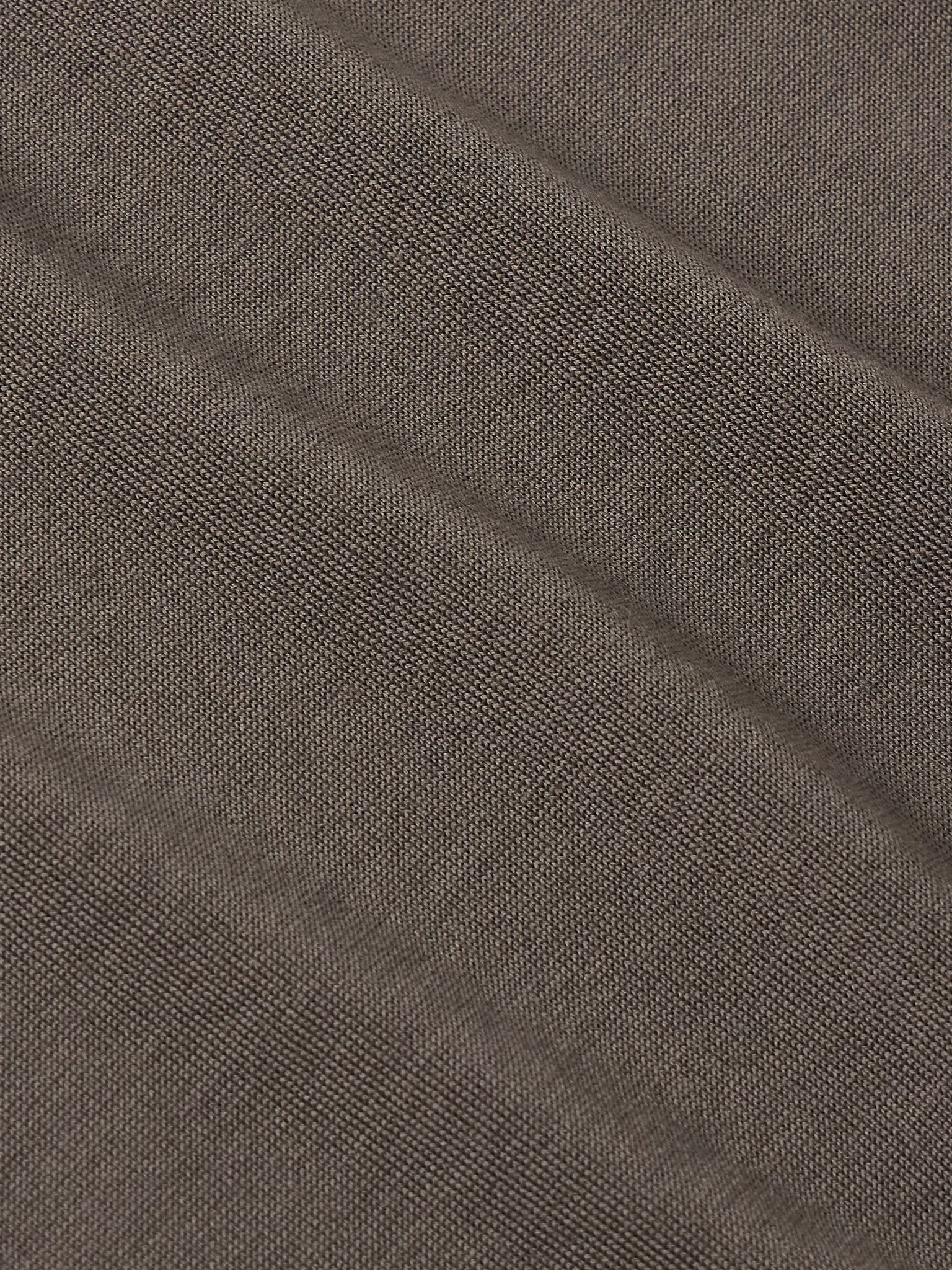 Wool Polo Shirt Gray - 5