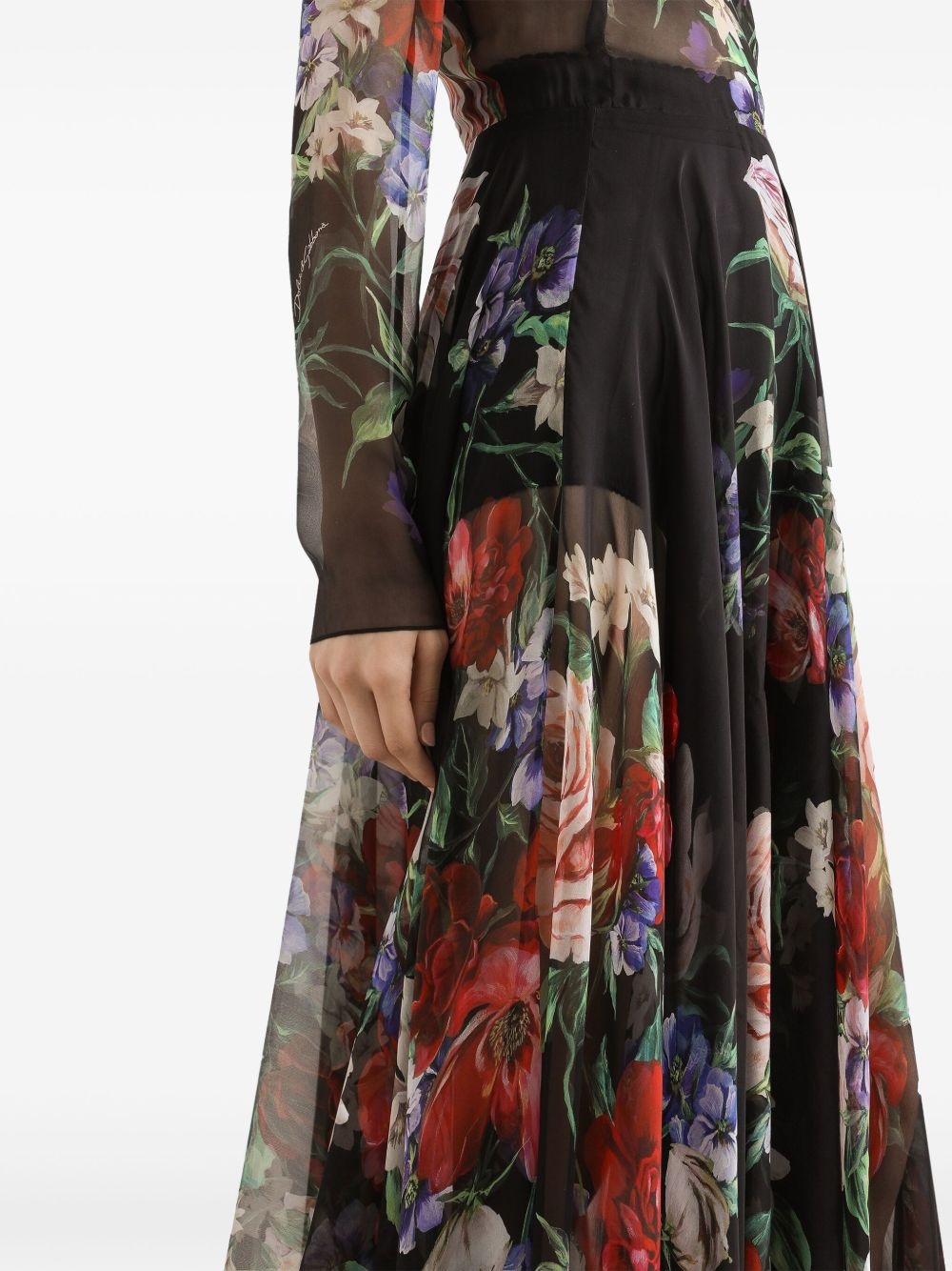 floral-print midi dress - 4