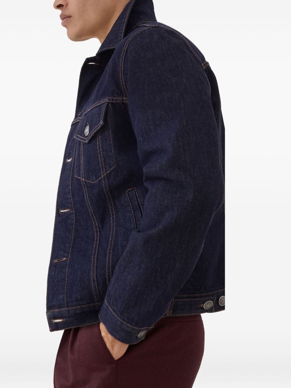 cotton denim jacket - 4