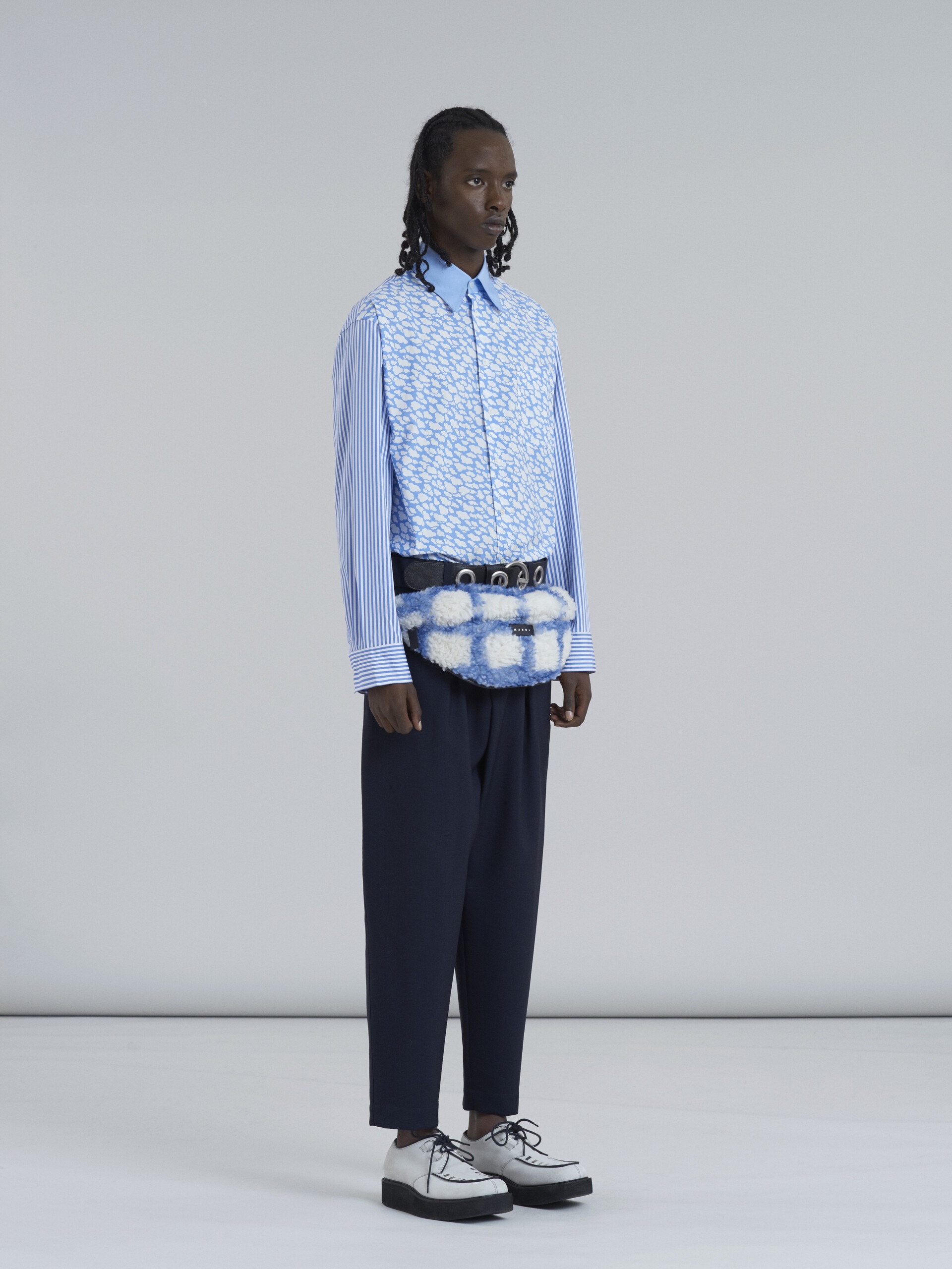MARNI CLOUDS PRINT COTTON POPLIN SHIRT - 5