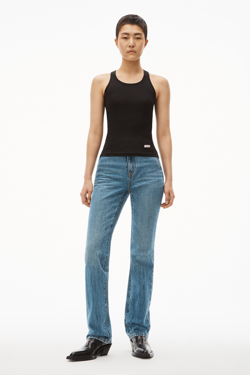 Racerback Tank in Ribbed Cotton Jersey 5