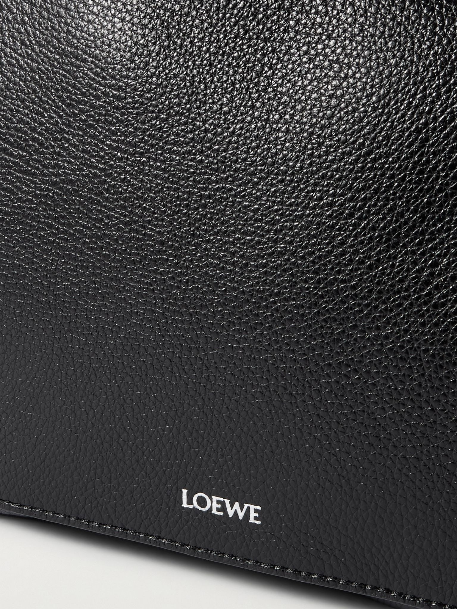 Pebble XS Full-Grain Leather Messenger Bag Black - 4
