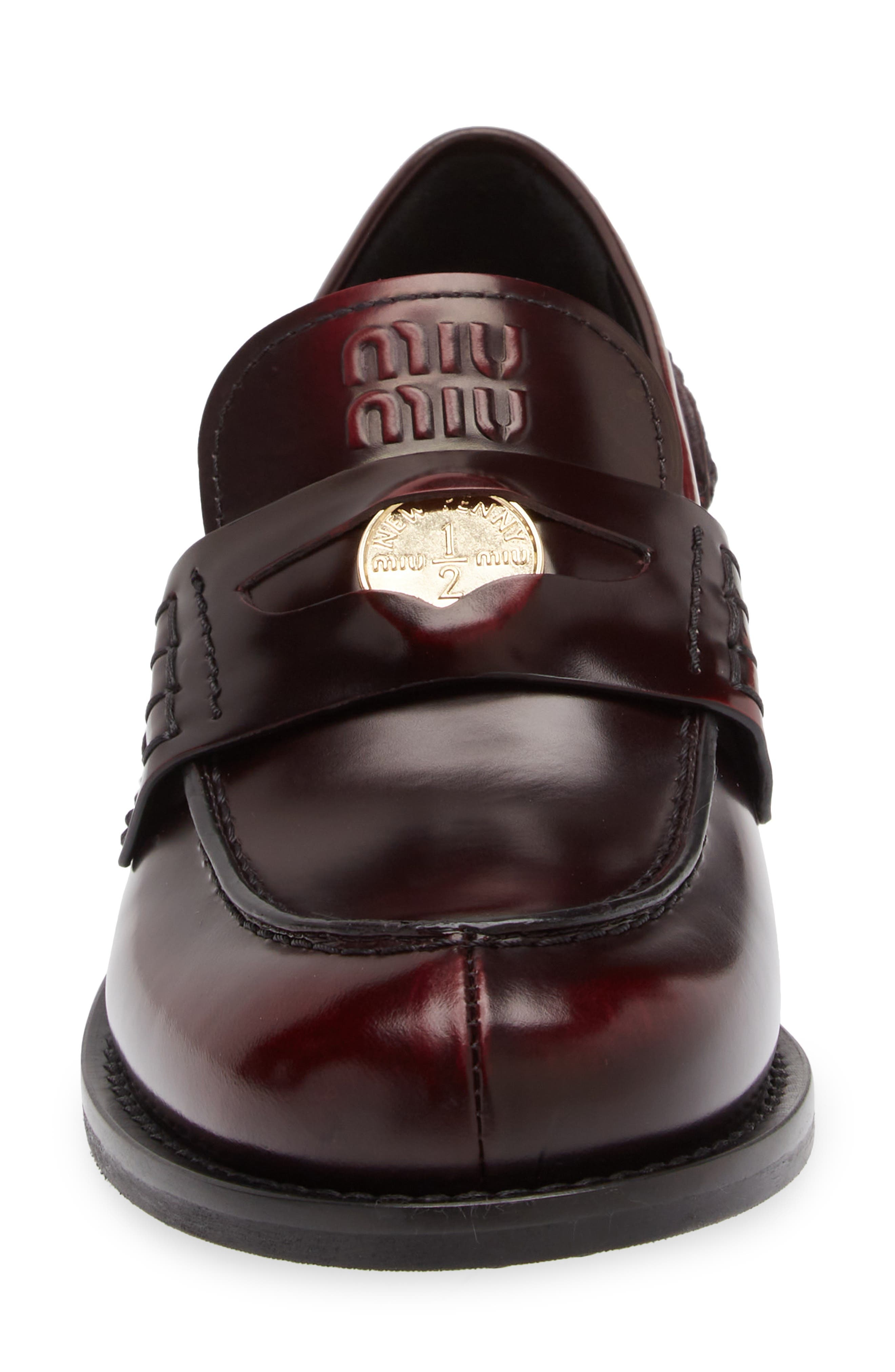 Miu Miu Penny Loafer in Porpora at Nordstrom - 4