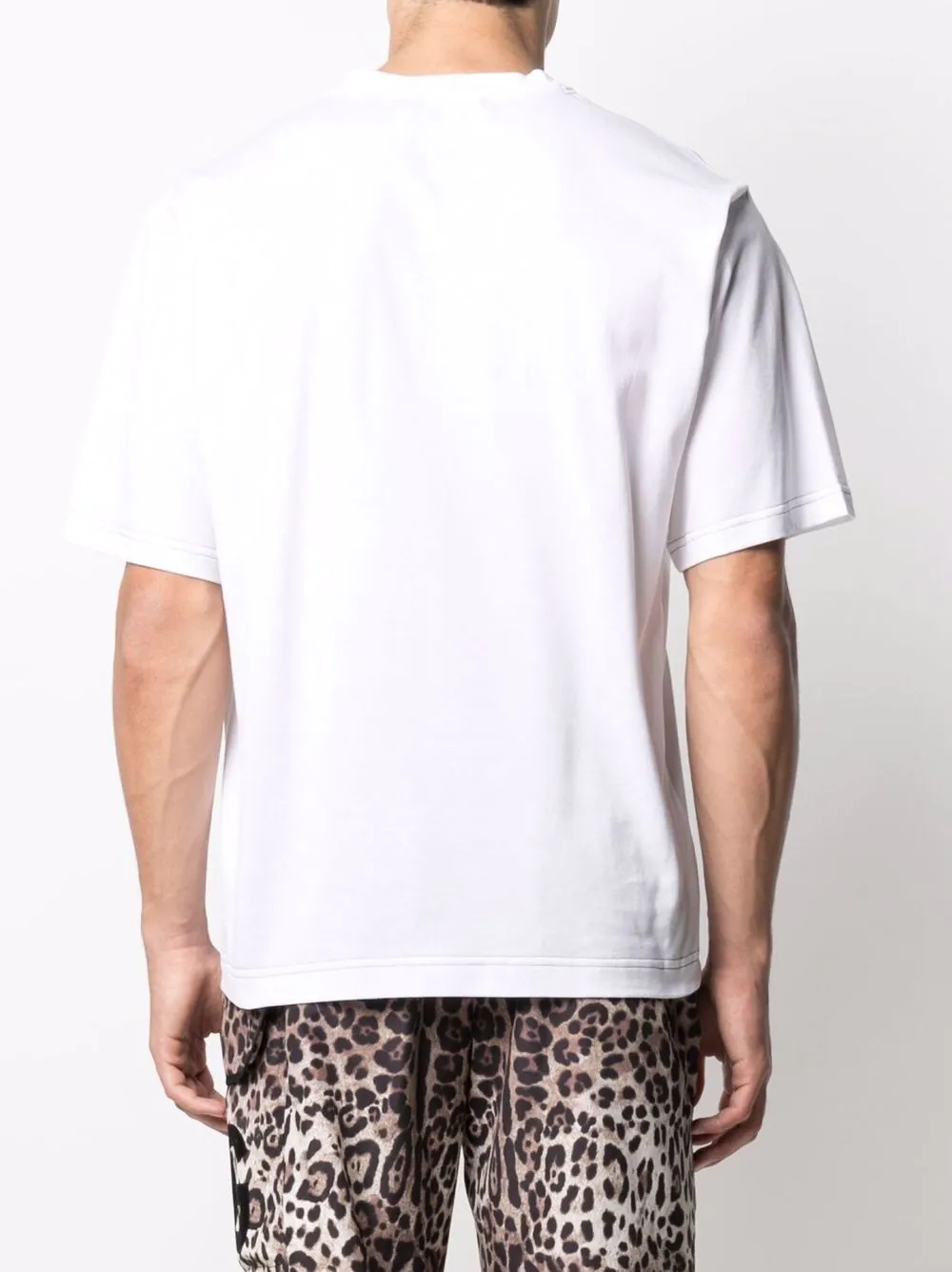 DG leopard-print patch T-shirt - 4