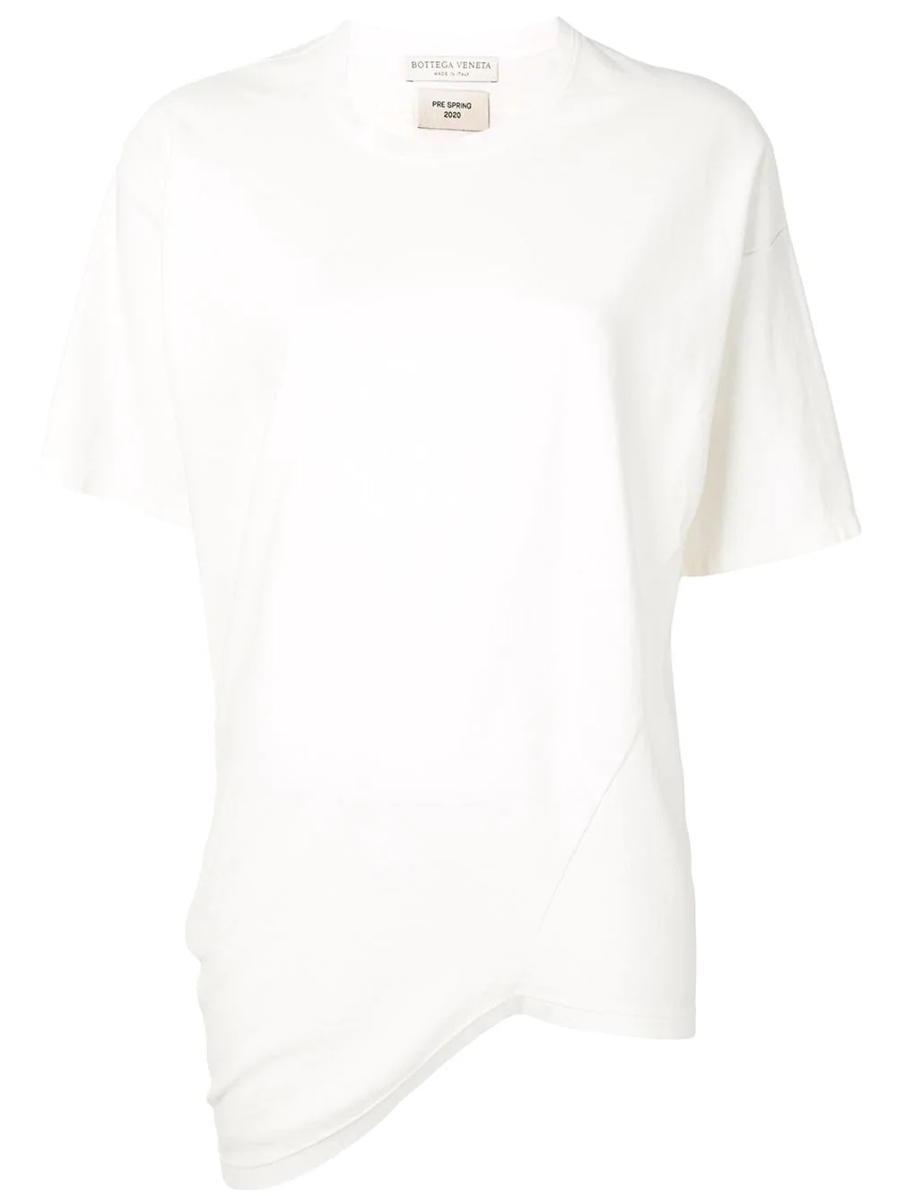 asymmetric hem T-shirt - 1