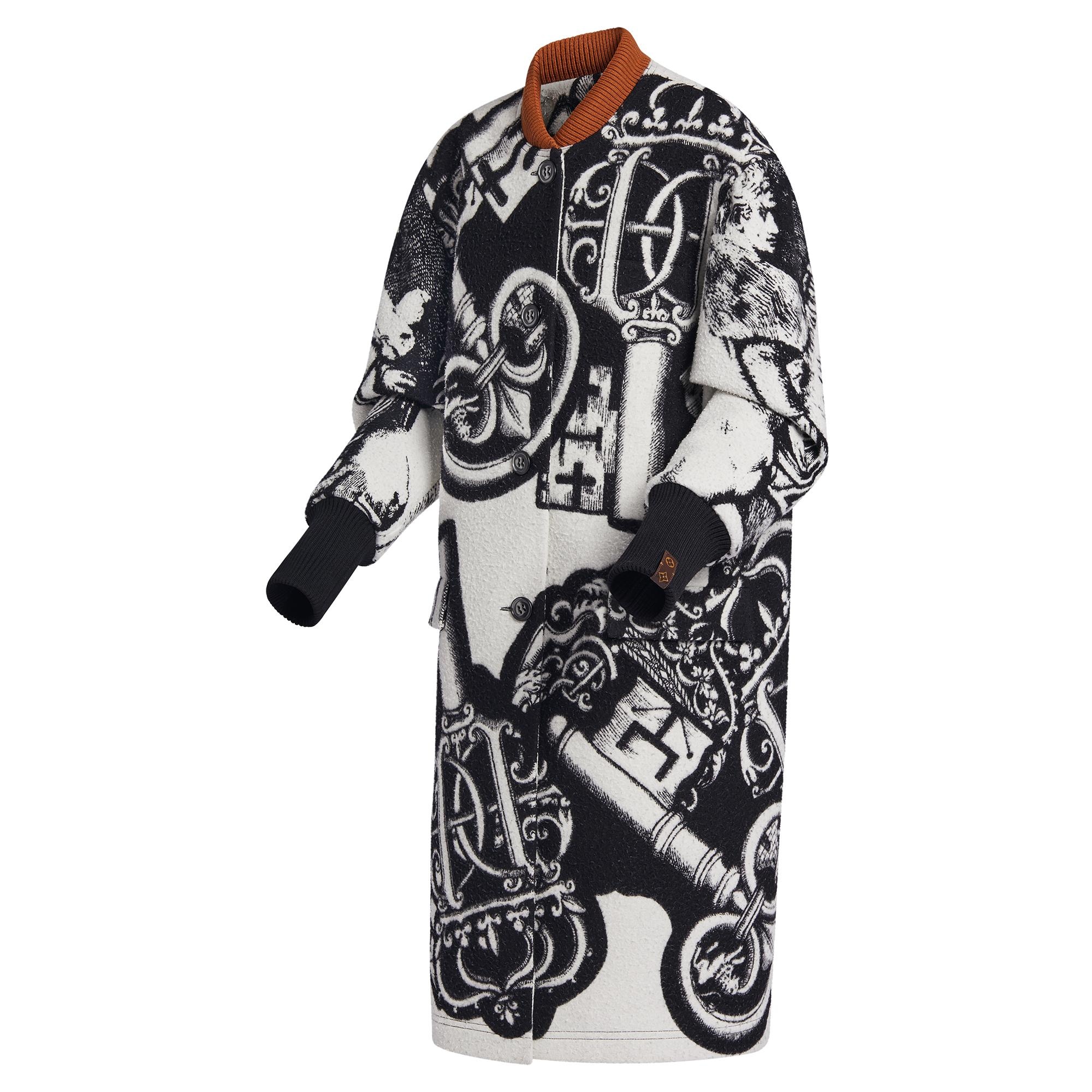 Keys and Riders Jacquard Coat - 2