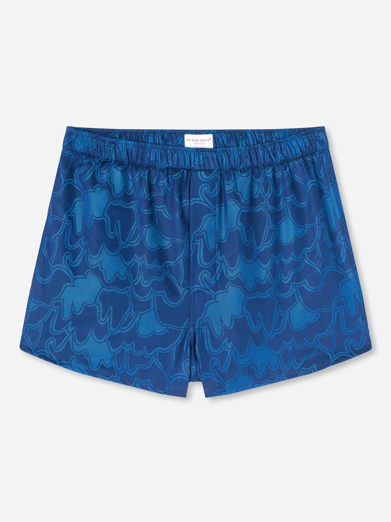 Men's Modern Fit Boxers Paris 23 Cotton Jacquard Navy 1