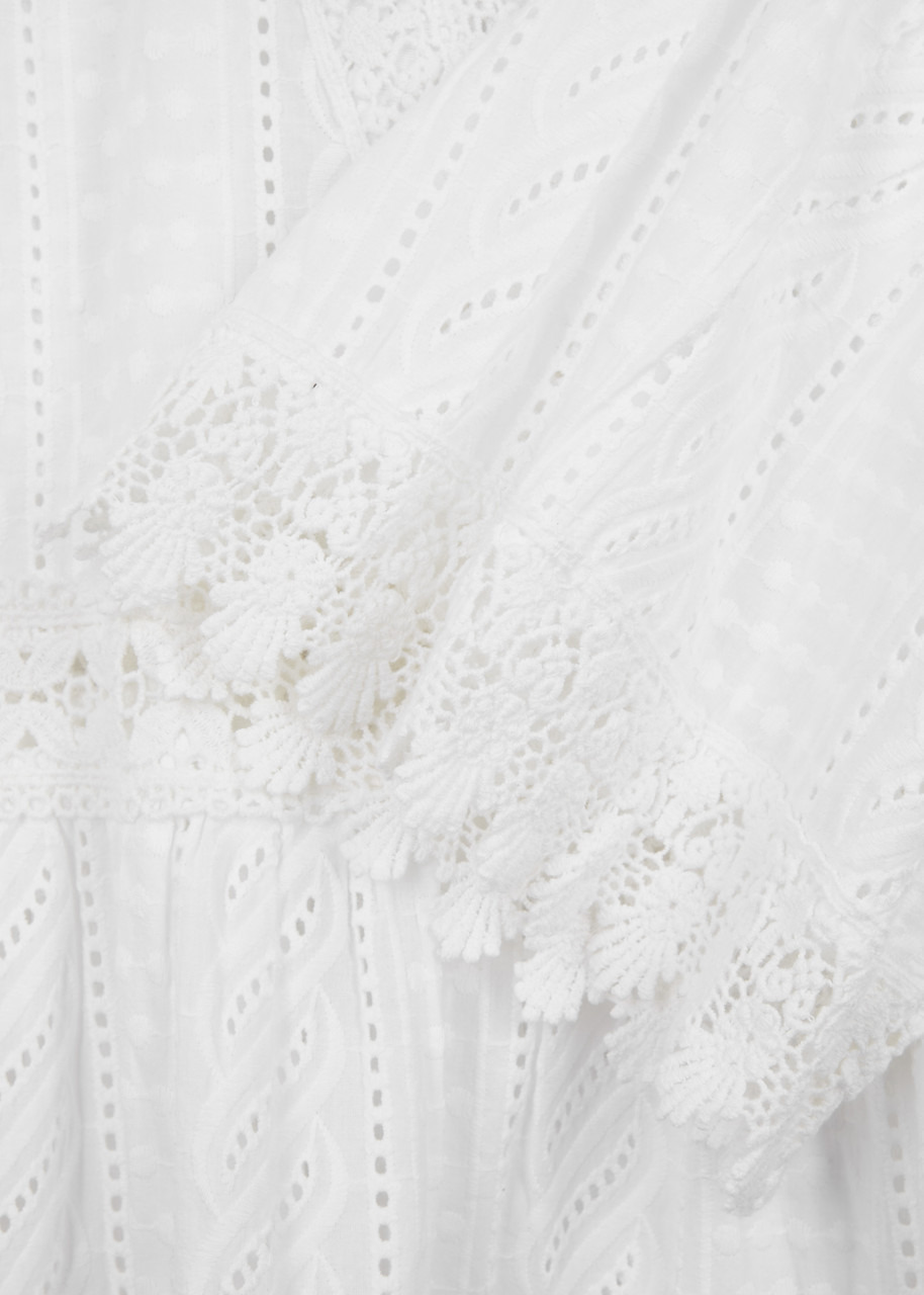 Victoria broderie-anglaise cotton kaftan - 5