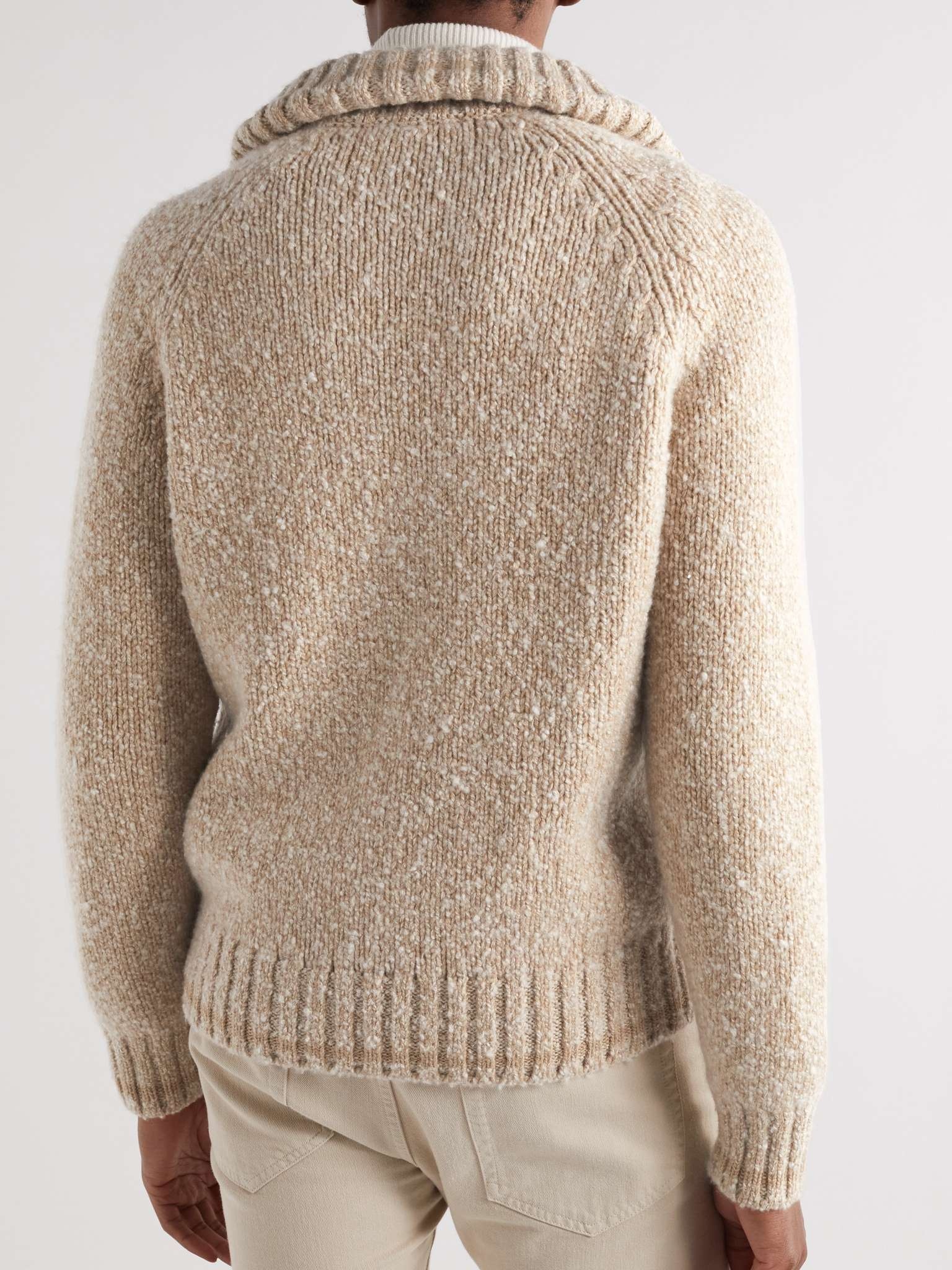 Cable-Knit Cashmere Half-Zip Sweater - 4