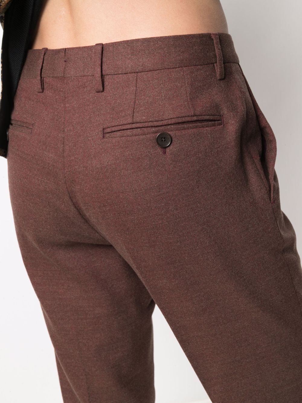 tailored wool-blend trousers - 5