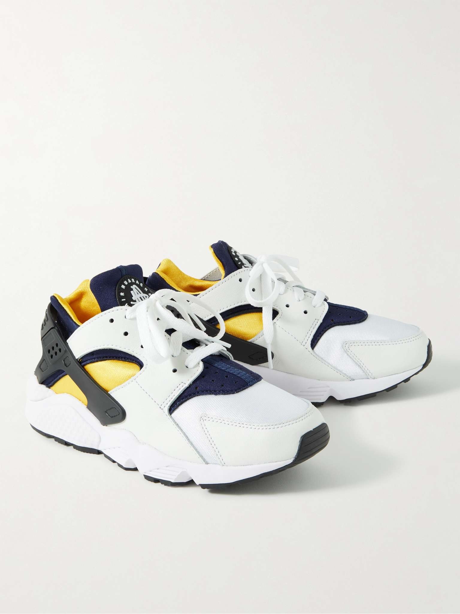Air Huarache Leather and Rubber-Trimmed Neoprene Sneakers - 4