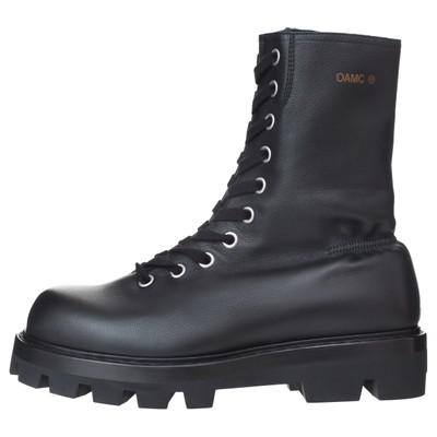 OAMC EDMUND LEATHER BOOTS outlook
