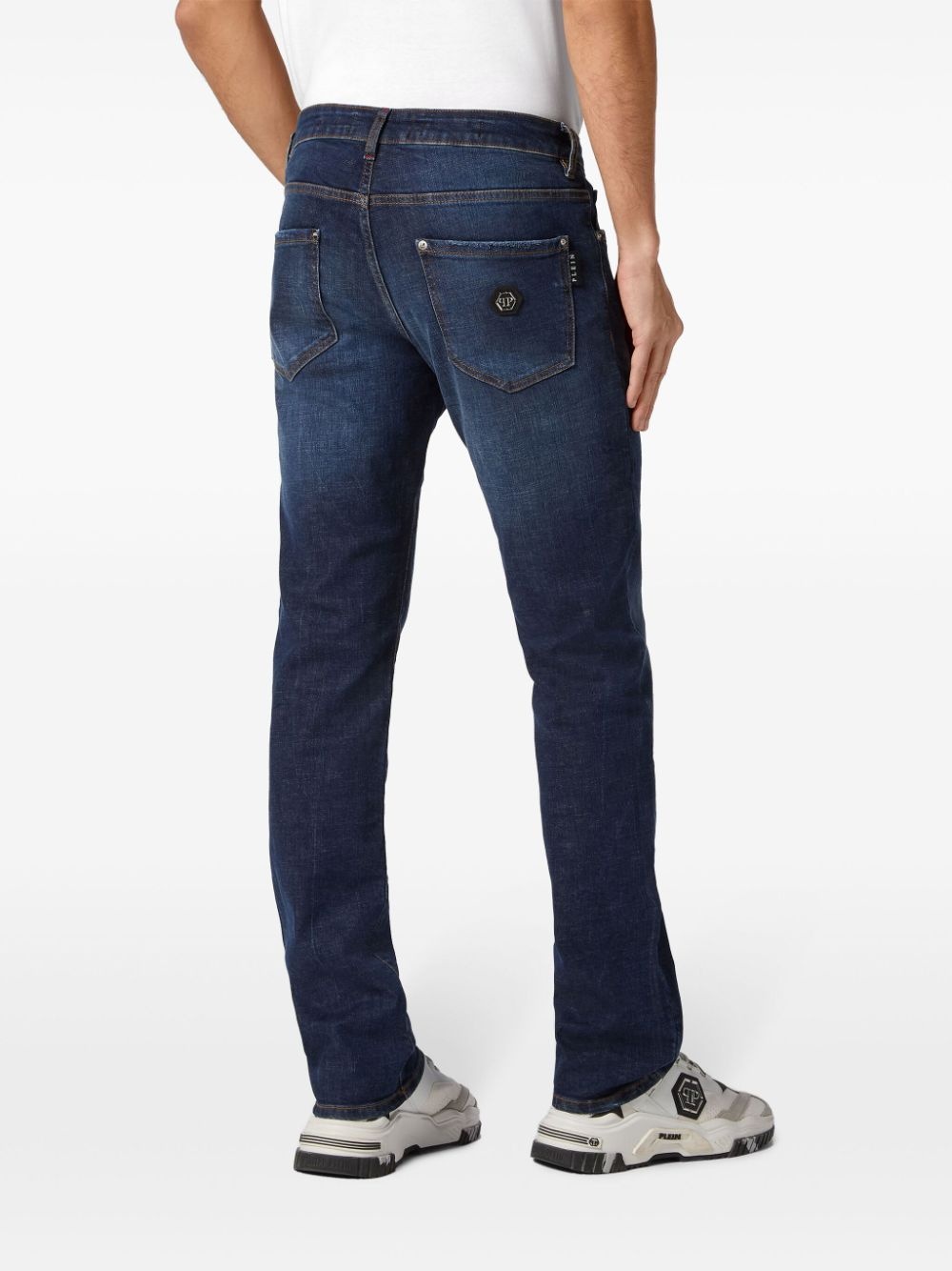 low-rise straight-leg jeans - 6