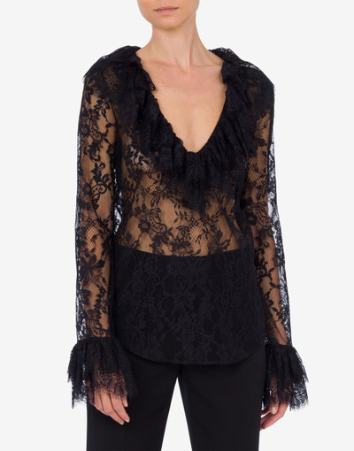 Moschino LACE BLOUSE WITH RUCHES outlook