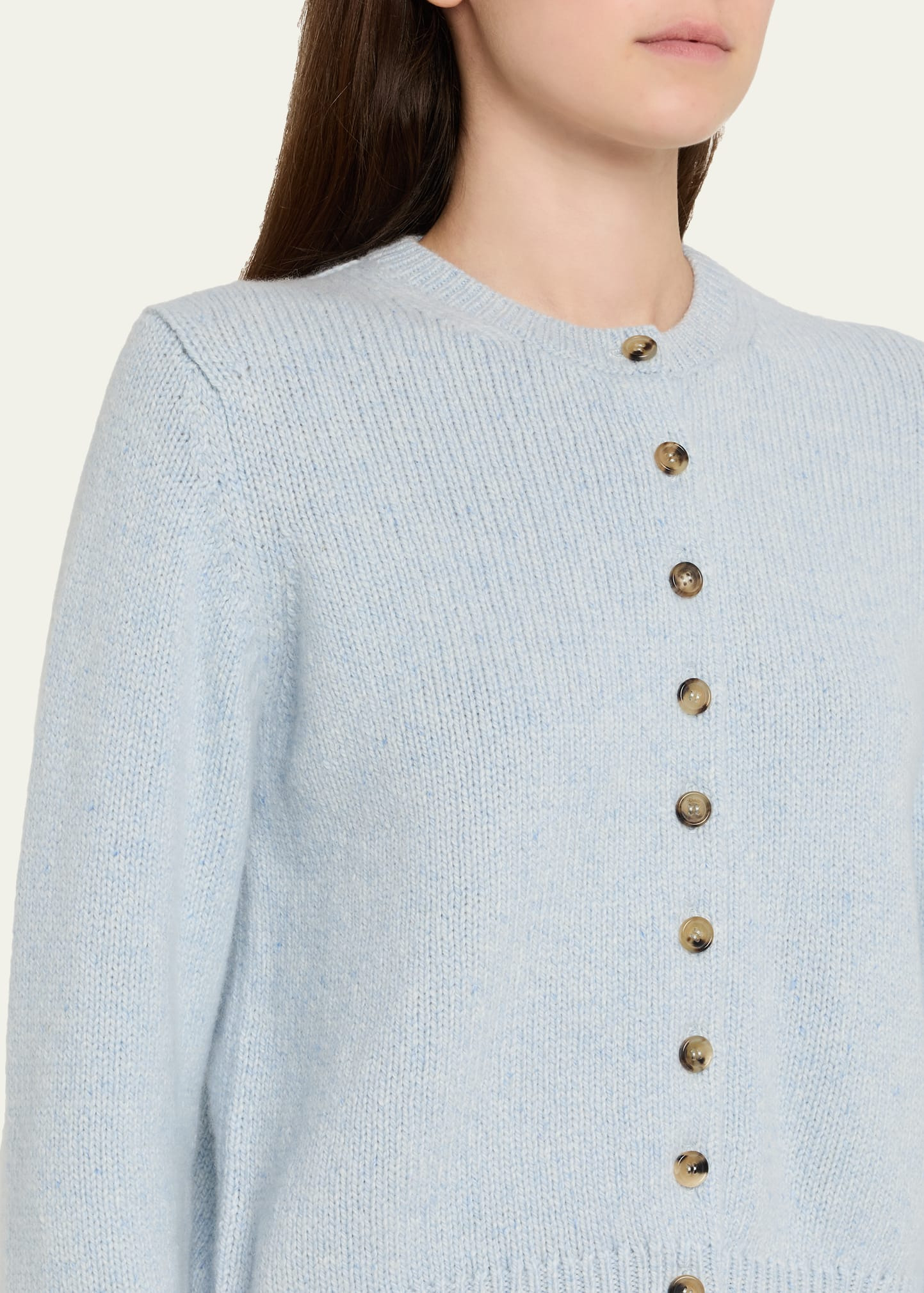 Everheart Cashmere Crewneck Cardigan - 5