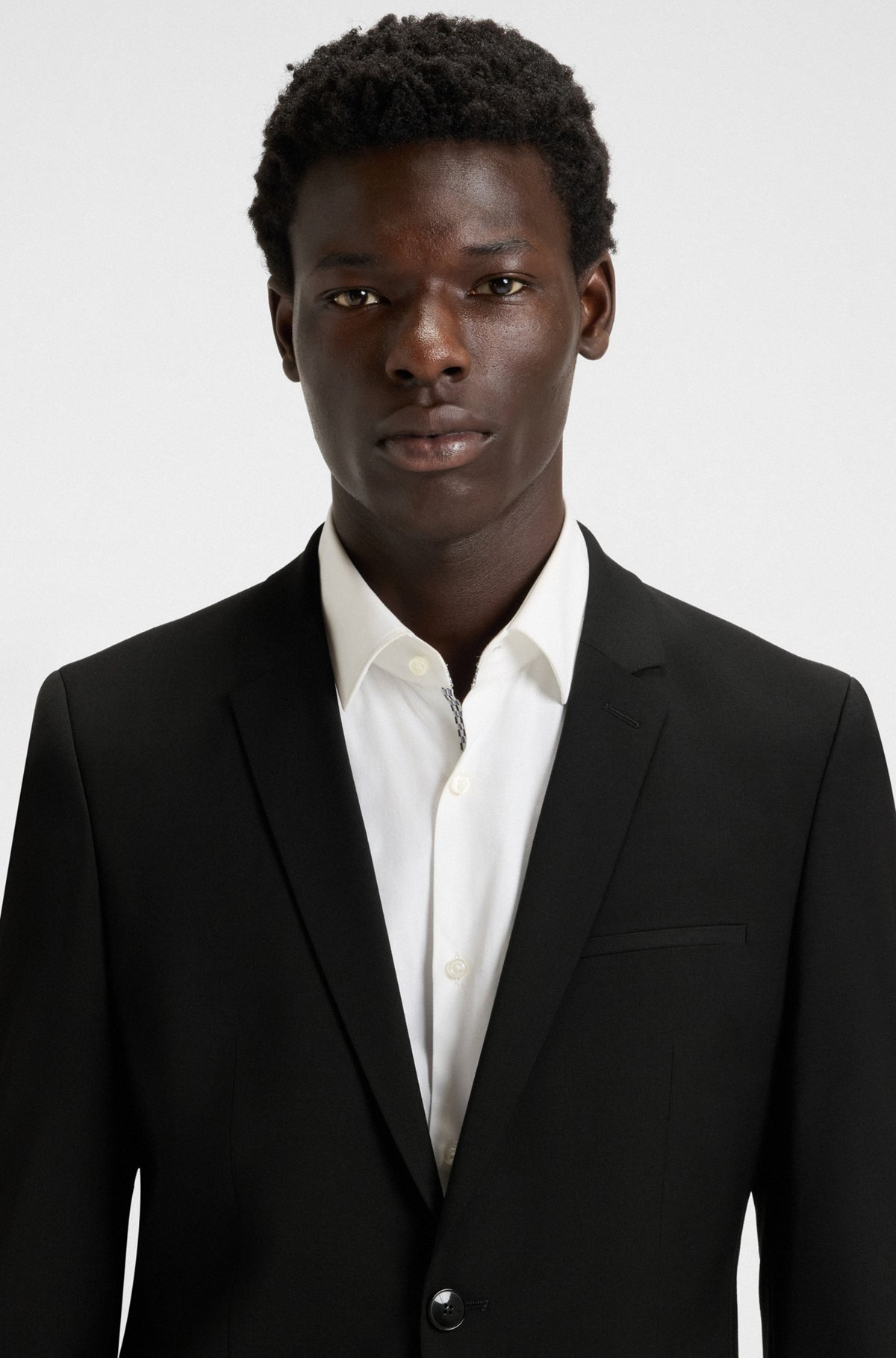 EXTRA-SLIM-FIT JACKET IN A STRETCH-WOOL BLEND - 5