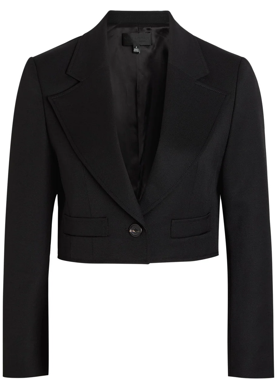 Nili Lotan Belino Cropped Wool Jacket - 1