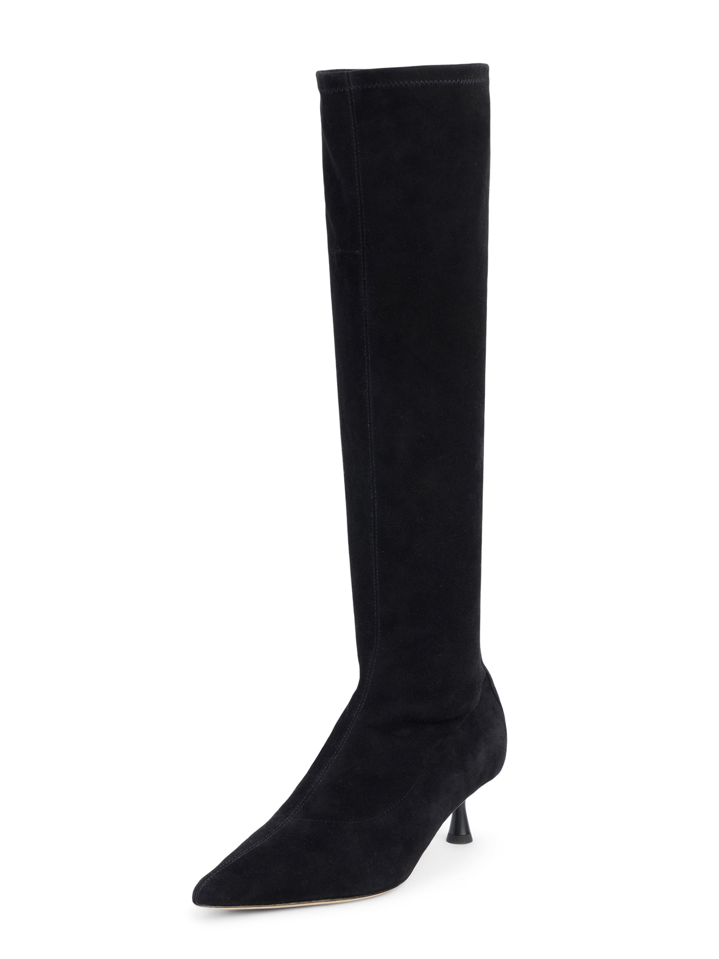 Emilie Suede Kitten Heel Boot - 4