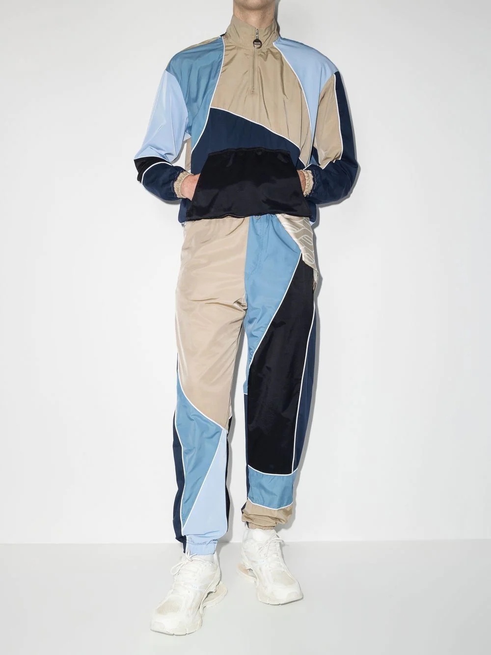 patchwork track pants - 2