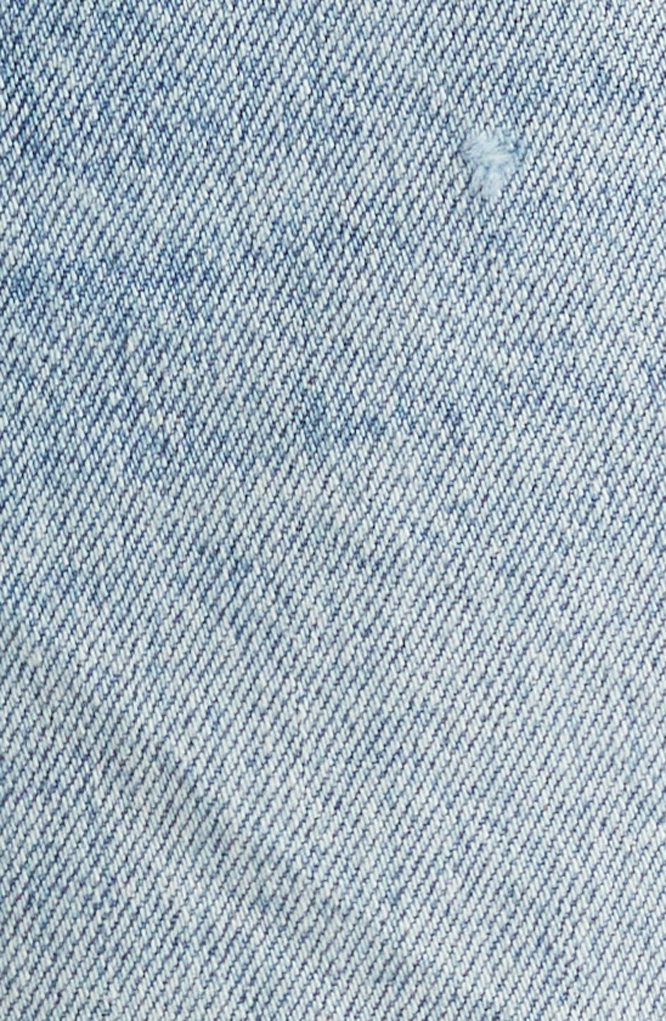 SLVRLAKE Walker Denim Bermuda Shorts in Heartache at Nordstrom - 6